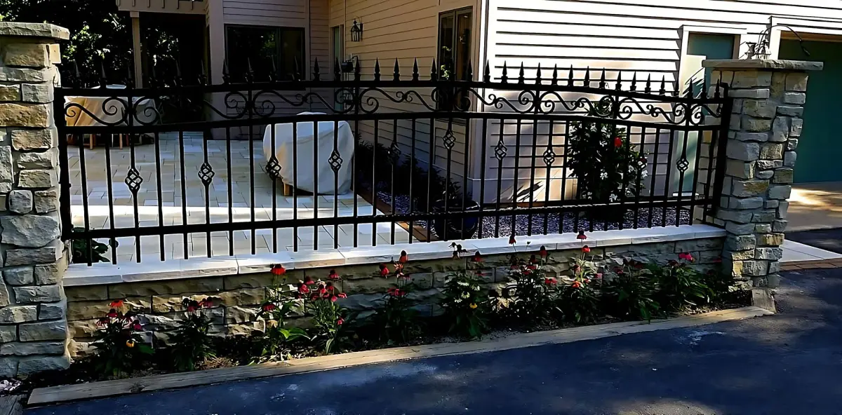 Wrought Iron Estate Fence